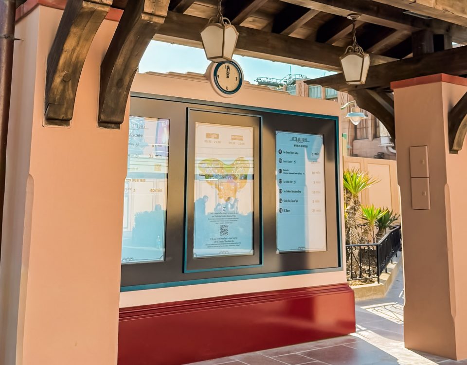 Tableau numérique des temps d’attente aux Walt Disney Studios à Disneyland Paris